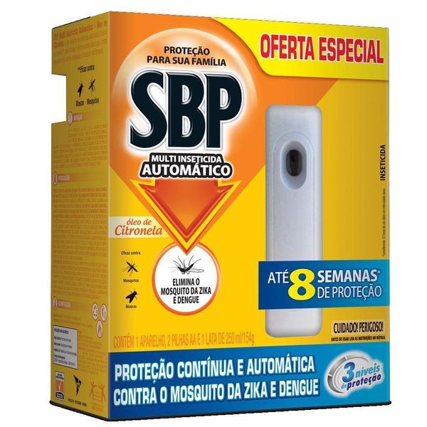Multi Inseticida Aerossol Automático SBP Citronela 250ml