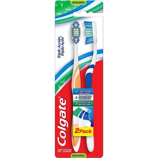 Escova de Dente Colgate Tripla Ação 2 unid