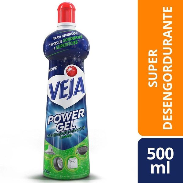 Super Desengordurante Veja Power Gel Limão 500g