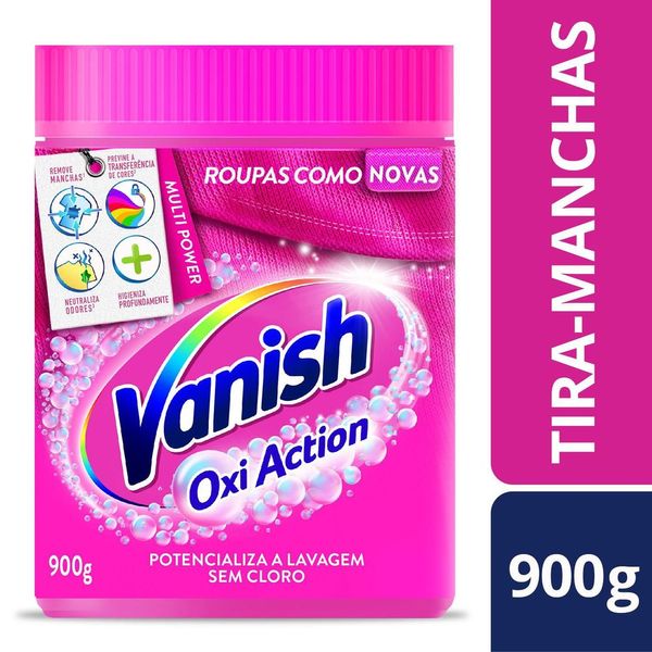 Tira Manchas Vanish em Pó Oxi Action para roupas coloridas 900g com 25% de Desconto