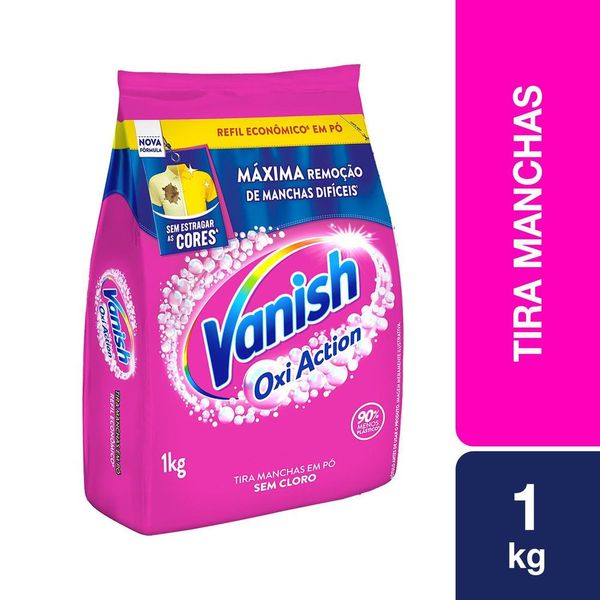 Tira Manchas Vanish em Pó Oxi Action para roupas coloridas Refil Econômico 1kg