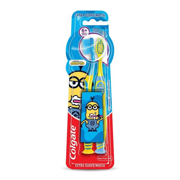 Escova Dental Infantil Colgate Minions 2 pk 6+ anos