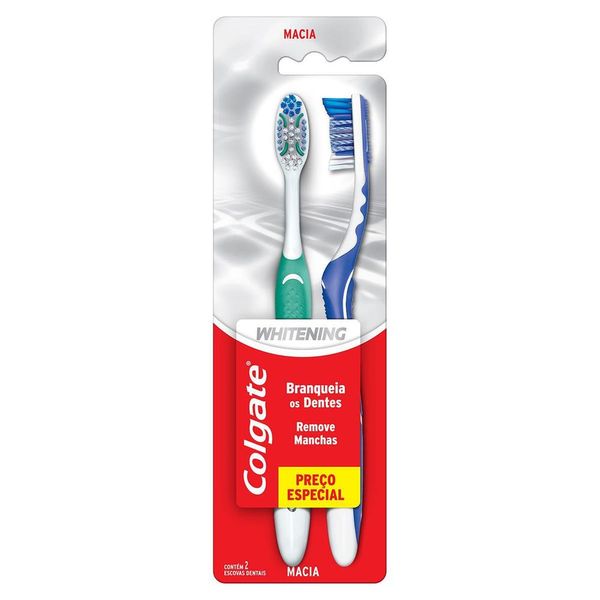 Escova de Dente Colgate Whitening 2 unidades