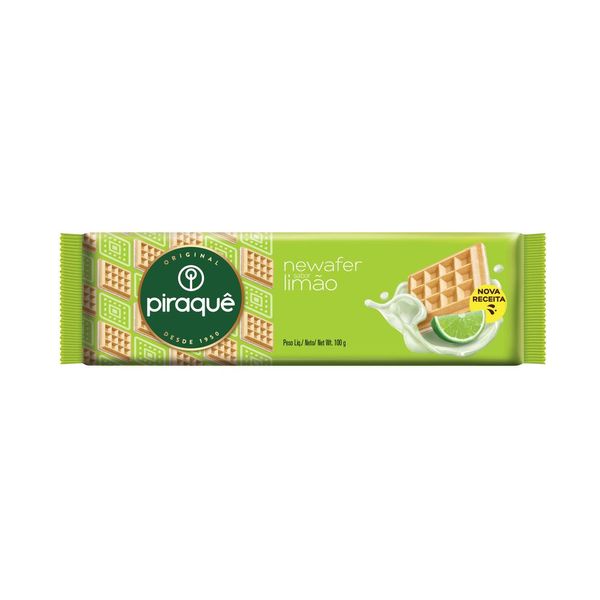 Biscoito Wafer Recheio Limão Piraquê Newafer 100g