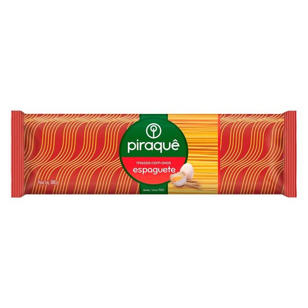 Macarrão com Ovos Espaguete Piraquê 500g