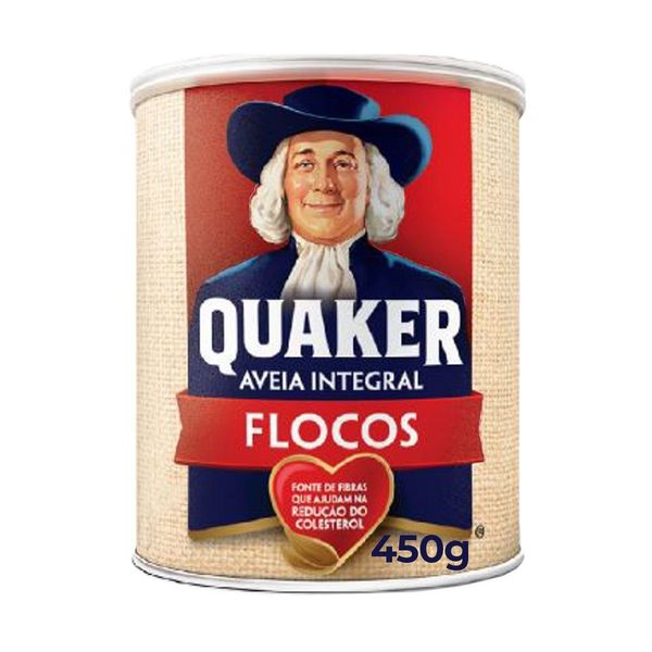 Aveia Em Flocos Regulares Quaker Lata 450G