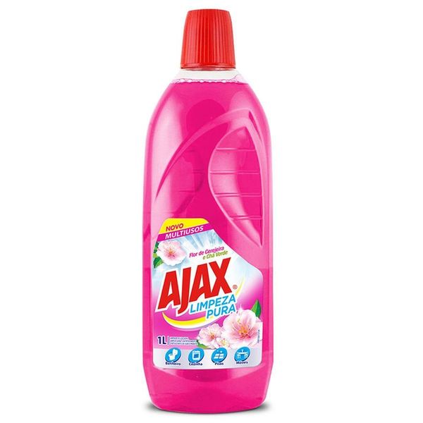 Limpador Diluível Ajax Limpeza Pura Flor de Cerejeira e Chá Verde 1L
