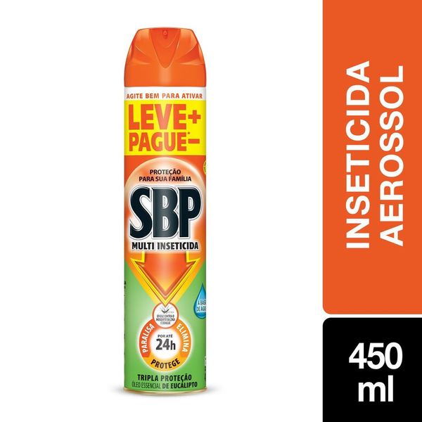 SBP Multi Inseticida Aerossol Óleo de Eucalipto 450ml Leve+ Pague-