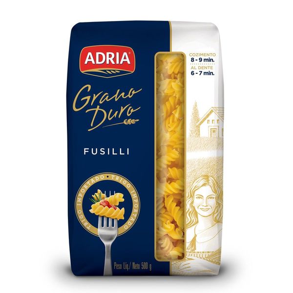 Macarrão de Sêmola Grano Duro Fusilli Adria 500g