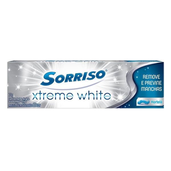 Creme Dental Para Branqueamento Sorriso Xtreme White Hortelã 70g
