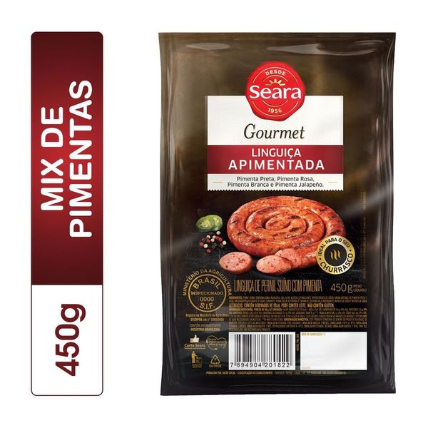 Linguiça apimentada Seara Gourmet 450g Linguiça apimentada Seara Gourmet 450g