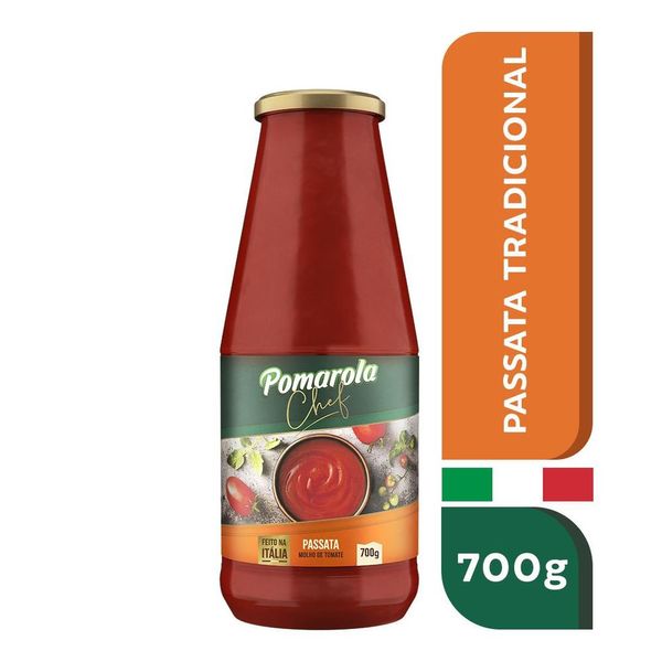 Molho de Tomate Pomarola Passata Vidro 700g