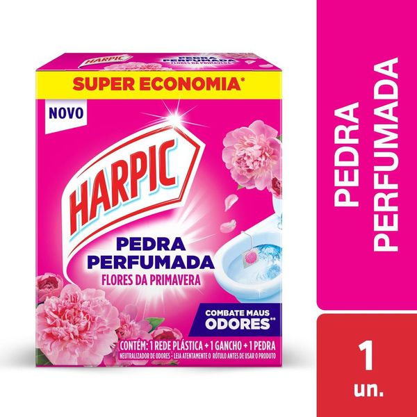 Harpic Pedra Perfumada Flores da Primavera 1un Harpic Pedra Perfumada Flores da Primavera 1un