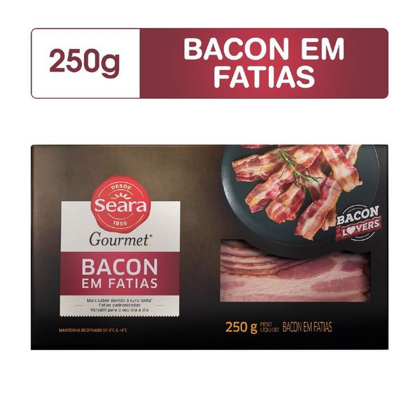 Bacon fatias Seara Gourmet 250g Bacon fatias Seara Gourmet 250g