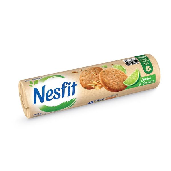 Biscoito NESFIT Limão e Cereais 160g