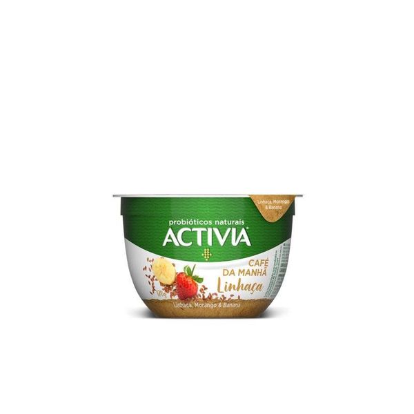 Activia Café da Manhã Morango, Banana e Linhaça 170g