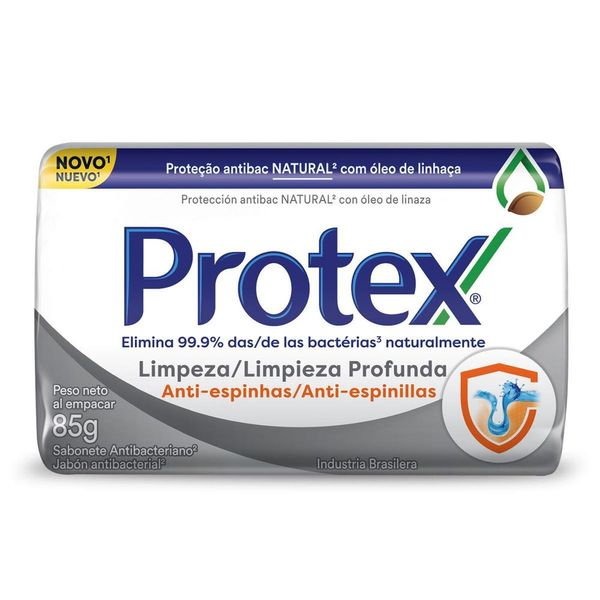 Protex Limpeza Profunda Anti-espinhas Sabonete em Barra 85g