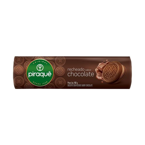 Biscoito Recheio Chocolate Piraquê 160g