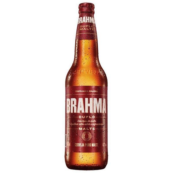 Cerveja Brahma Duplo Malte, Puro Malte, 600ml, Garrafa