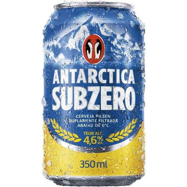 Cerveja Antarctica SubZero Pilsen 350ml Lata
