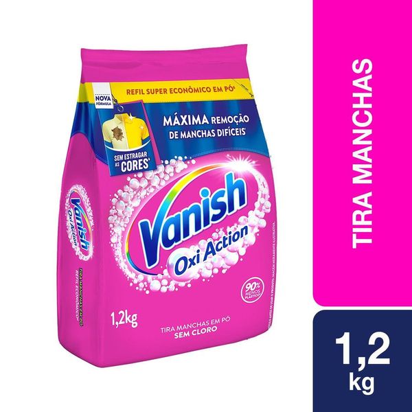 Tira Manchas Vanish em Pó Oxi Action para roupas coloridas Embalagem Econômica 1,2kg