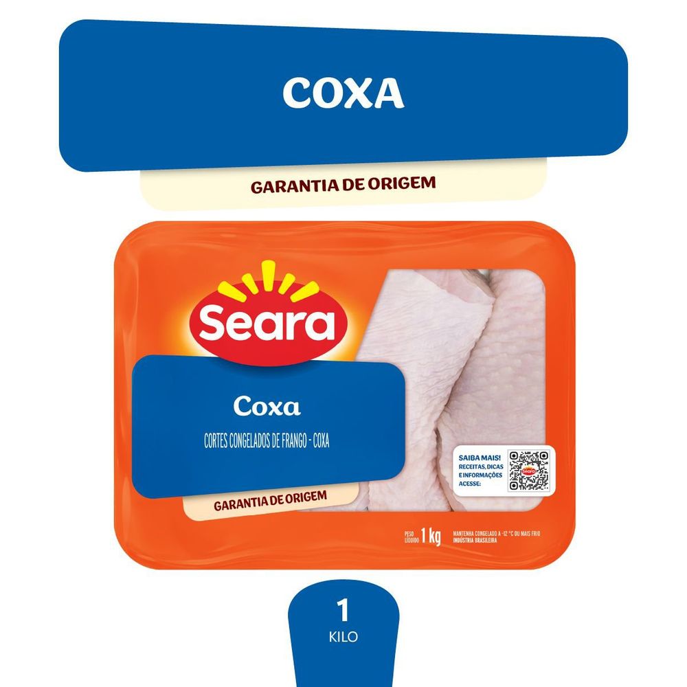 Coxa bandeja Seara 1kg