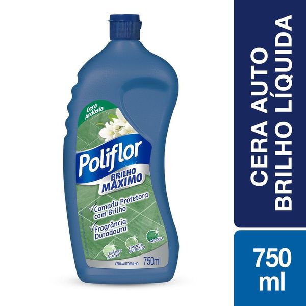 Cera Autobrilho Poliflor Brilho Máximo Ardósia 750ml
