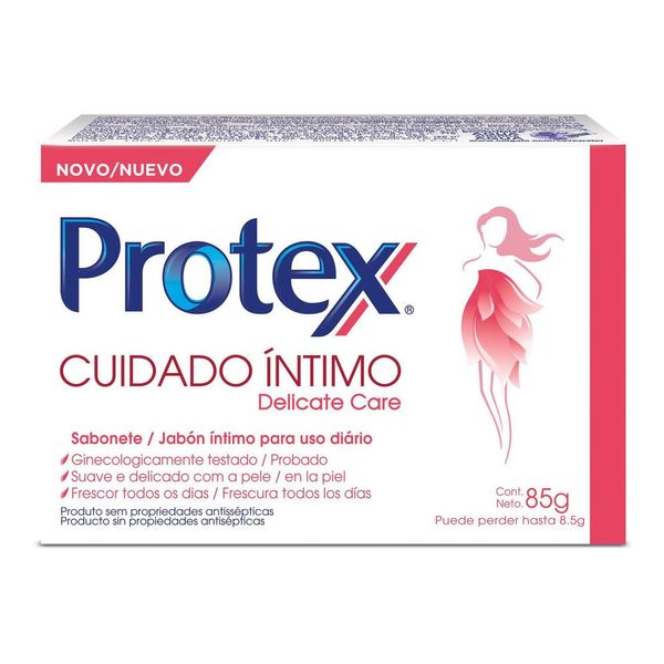 Sabonete Íntimo Barra Protex Cuidado Íntimo Delicate Care 85g