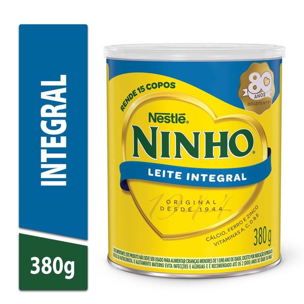 LEITE EM PÓ NINHO INTEGRAL LATA 380g