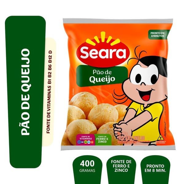 Pão de queijo Seara turma da Mônica 400g