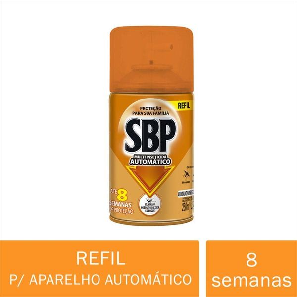 SBP Multi Inseticida Automático Refil 250ml - Duração até 8 semanas SBP Multi Inseticida Automático Refil 250ml - Duração até 8 semanas