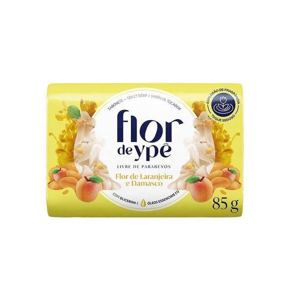Sabonete Flor de Ypê Flor de Laranjeira e Damasco 85g