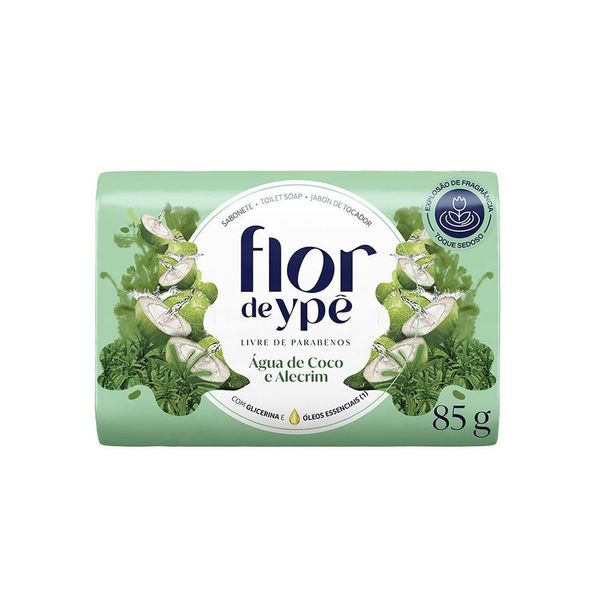 Sabonete Flor de Ypê Água de Coco e Alecrim 85g