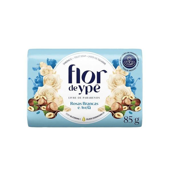 Sabonete Flor de Ypê Rosas Brancas e Avelã 85g