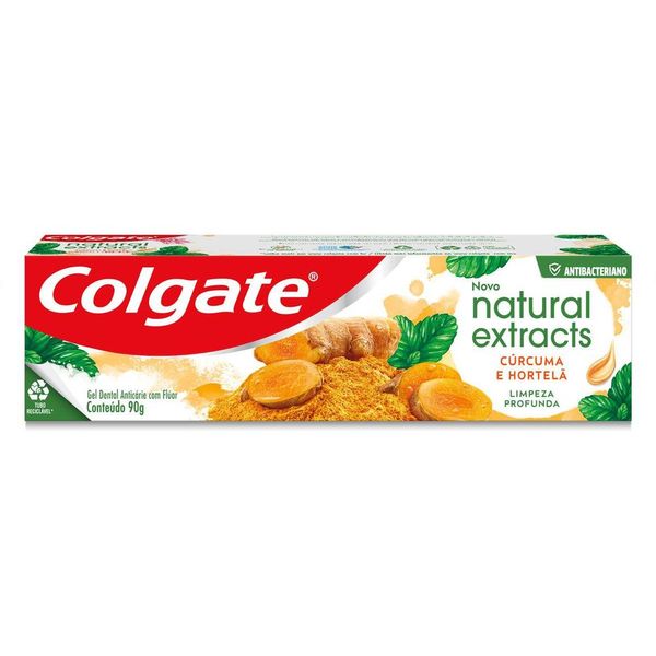Gel Dental Colgate Natural Extracts Cúrcuma 90g