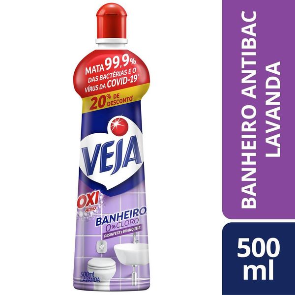 Limpador de Banheiro Antibac Veja Lavanda 500ml