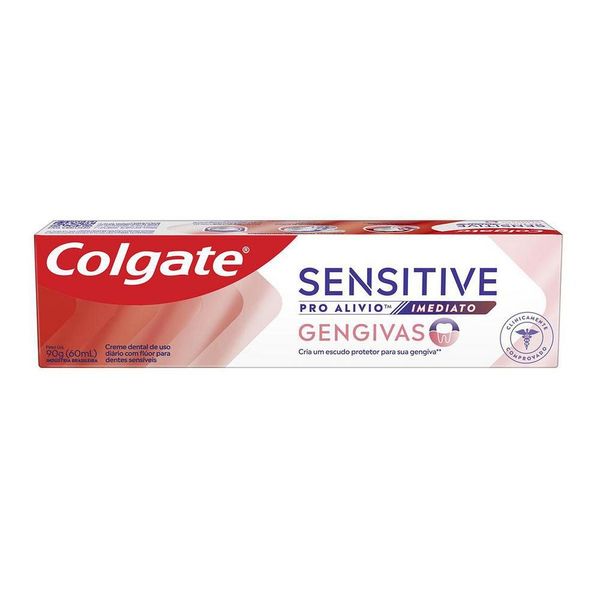 Creme Dental Para Sensibilidade Colgate Sensitive Pro Alívio Imediato Gengiva 90g