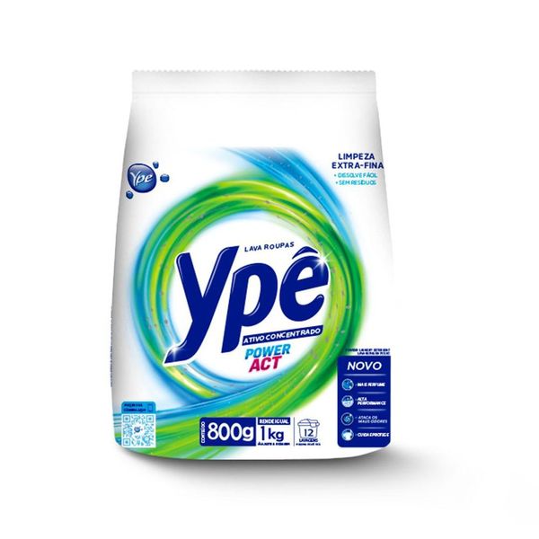 Sabão em Pó Ypê Power Act Sachê 800g