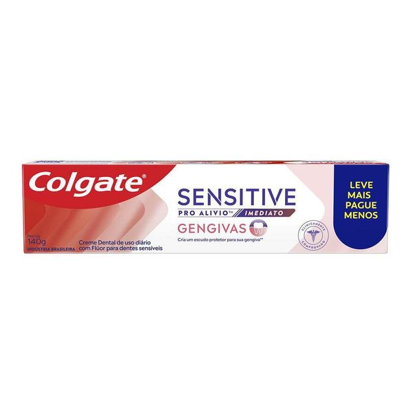 Creme Dental para Sensibilidade Colgate Sensitive Pro Alívio Imediato Gengiva 140g