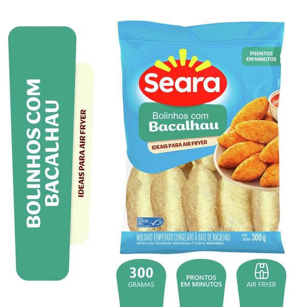 Bolinhos com bacalhau Seara Pescados 300g