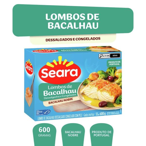 Lombo de bacalhau Seara Pescados 600g