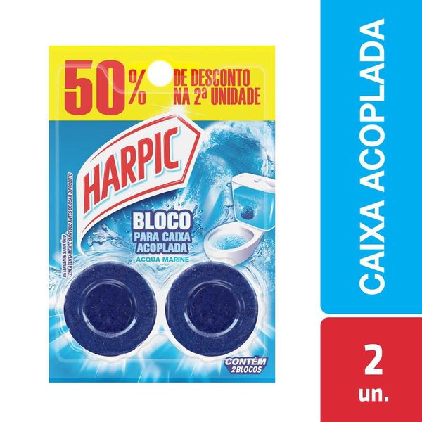Harpic Limpador e Aromatizador Sanitário para Caixa Acoplada Marine 50% off 2 unidades