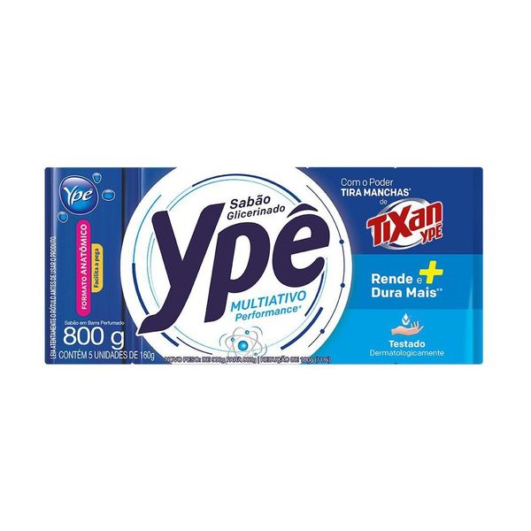 Sabão em Barra Ypê Multiativo 800g Sabão em Barra Ypê Multiativo 800g