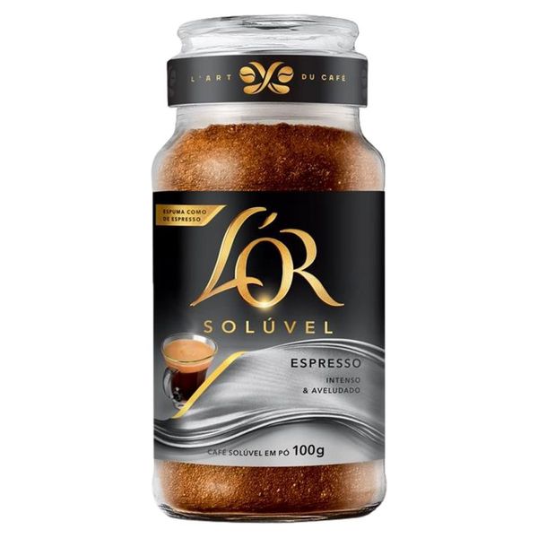 Café Solúvel em Pó Espresso L'or Vidro 100g