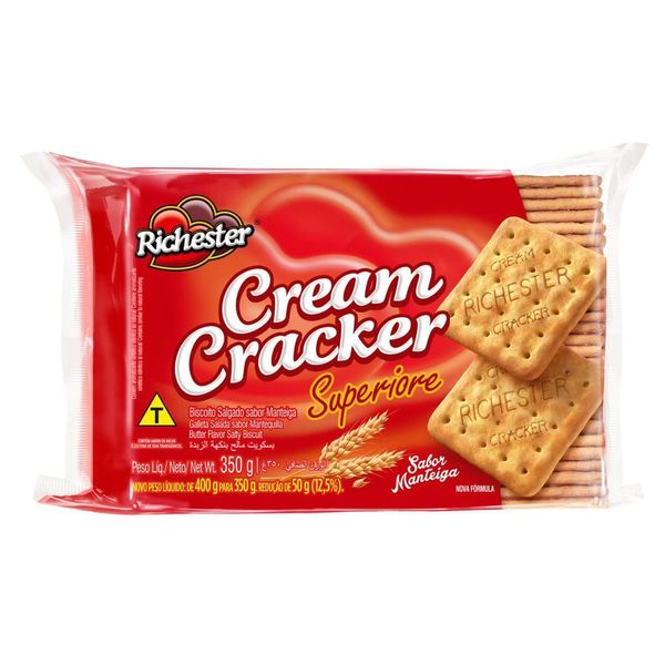 Biscoito Cream Cracker Manteiga Richester Superiore 350g