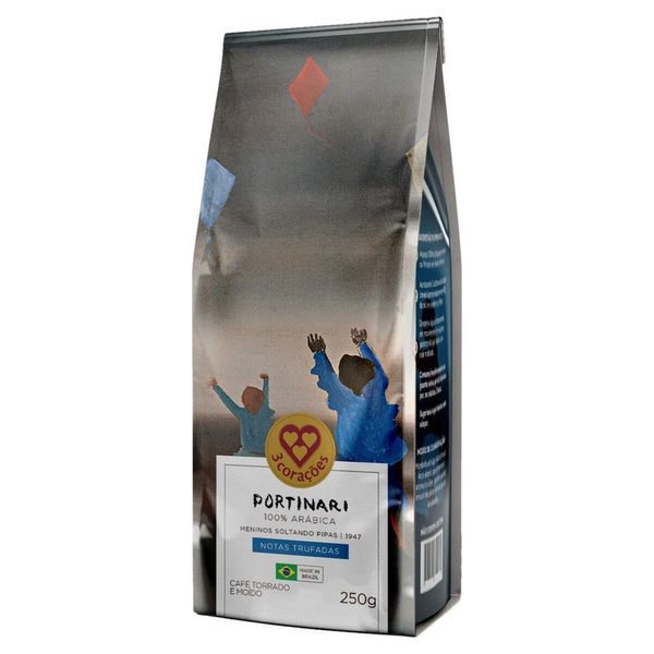 Café em pó 3 Corações Portinari Meninos Soltando Pipas 1947 250g