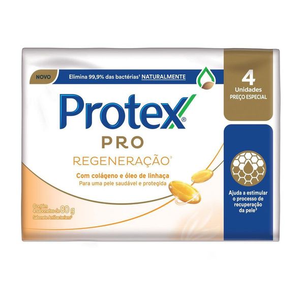Sabonete em Barra Protex PRO Regeneração 4 unidades