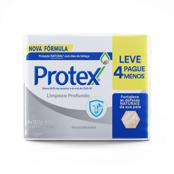 Sabonete em Barra Protex Limpeza Profunda 150g Promo Leve Mais Pague Menos
