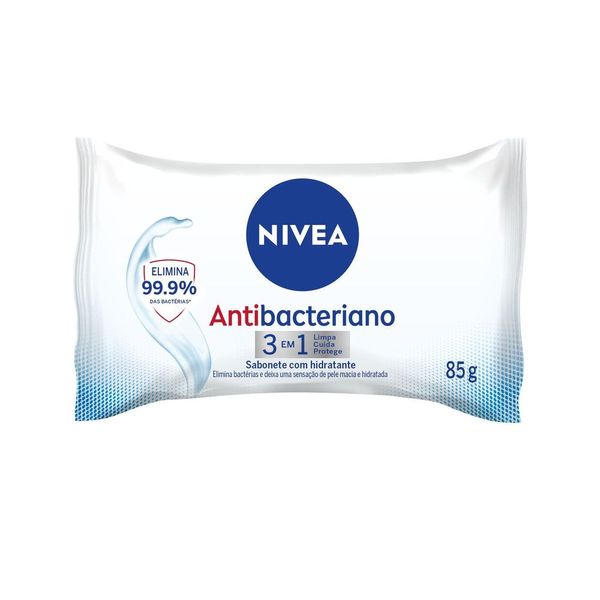 NIVEA Sabonete em Barra Antibacteriano 3 em 1 85g