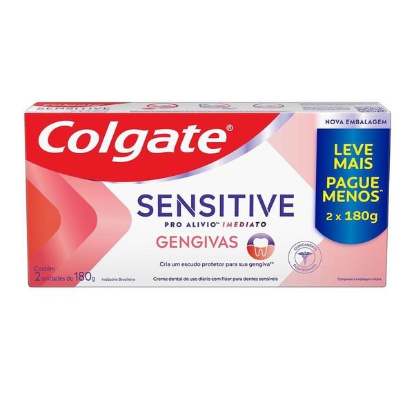 Creme Dental Para Sensibilidade Colgate Sensitive Pro Alivio Imediato Gengiva 180g Promo Leve Mais Pague Menos